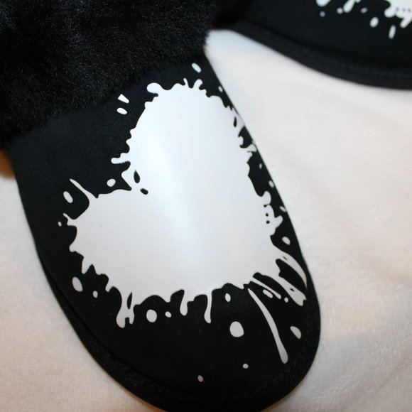 NIB UGG SCUFFETTE WOMEN'S HEART VALENTINE'S SUEDE SHEARLING LINED SLIPPERS - Picture 3 of 7
